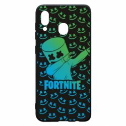 Чехол для Samsung A30 Marshmello Fortnite Dab Neon - PrintSalon