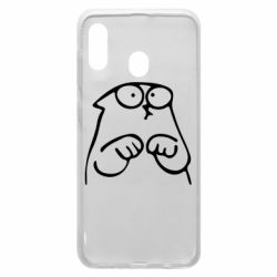 Чехол для Samsung A30 Милый Кот Саймона - PrintSalon