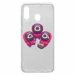 Чехол для Samsung A30 Милые солдаты из игры в кальмара - PrintSalon