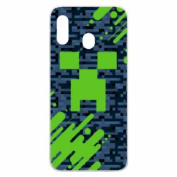 Чехол для Samsung A30 Minecraft Creeper - PrintSalon