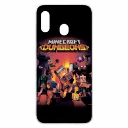 Чехол для Samsung A30 Minecraft Dungeons new - PrintSalon