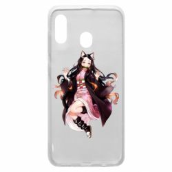 Чохол для Samsung A30 Nezuko cat - PrintSalon