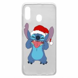 Чехол для Samsung A30 Новогодний Стич - PrintSalon