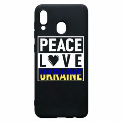 Чехол для Samsung A30 PEACE LOVE UKRAINE - PrintSalon