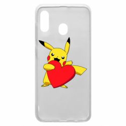 Чехол для Samsung A30 Pikachu Heart - PrintSalon