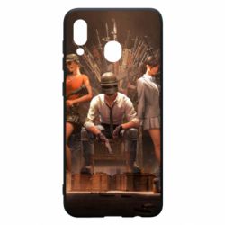 Чехол для Samsung A30 Pubg on the throne - PrintSalon