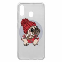 Чехол для Samsung A30 Pug And Coffee - PrintSalon