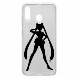 Чохол для Samsung A30 Sailor Moon silhouette - PrintSalon
