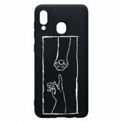 Чехол для Samsung A30 Сreation meow - PrintSalon