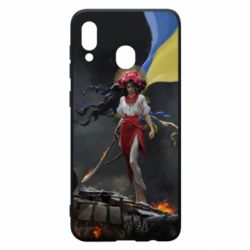 Чохол для Samsung A30 Українка захисниця - PrintSalon