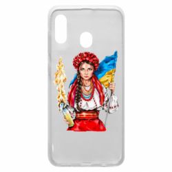 Чехол для Samsung A30 Украинская девушка в венку - PrintSalon