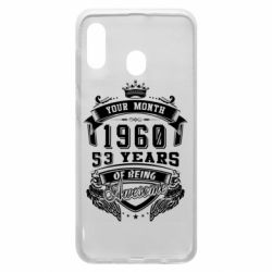 Чехол для Samsung A30 Ваш месяц, год рождения (на английском)