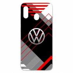Чехол для Samsung A30 Volkswagen logo and abstraction - PrintSalon
