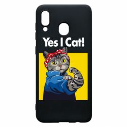 Чехол для Samsung A30 Yes I Cat - PrintSalon