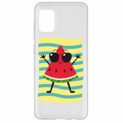Чехол для Samsung A31 Арбуз на пляже - PrintSalon