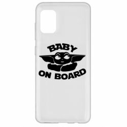 Чехол для Samsung A31 Baby on board yoda - PrintSalon