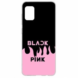 Чехол для Samsung A31 Blackpink pink fire - PrintSalon