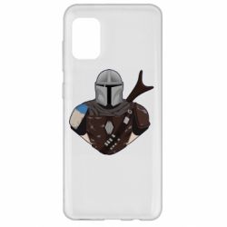 Чехол для Samsung A31 Bust of Mandalorian - PrintSalon