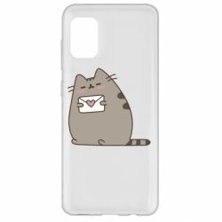 Чехол для Samsung A31 Cat with a letter - PrintSalon