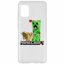 Чехол для Samsung A31 Creeper and Cat - PrintSalon