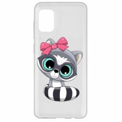 Чехол для Samsung A31 Cute raccoon - PrintSalon
