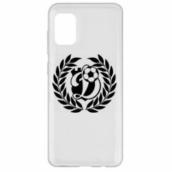 Чехол для Samsung A31 Динамо Киев: мяч, колоски лого
