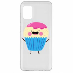 Чехол для Samsung A31 Funny cupcake with smile - PrintSalon