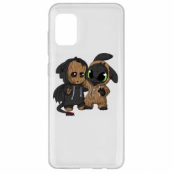 Чехол для Samsung A31 Groot And Toothless - PrintSalon