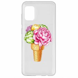 Чехол для Samsung A31 Ice cream flowers - PrintSalon