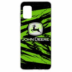 Чохол для Samsung A31 John Deere and green background - PrintSalon