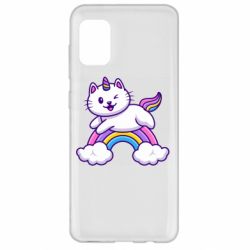 Чехол для Samsung A31 Котик-единорог - PrintSalon