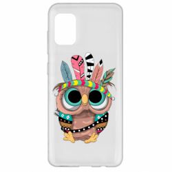 Чехол для Samsung A31 Little owl with feathers - PrintSalon