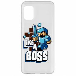 Чехол для Samsung A31 Minecraft Like a Boss - PrintSalon