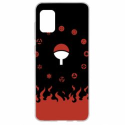 Чехол для Samsung A31 Naruto Sasuke Uchiha Sharingan - PrintSalon