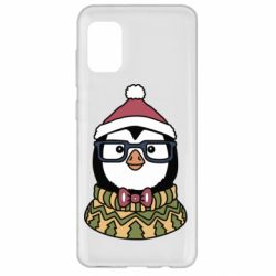 Чехол для Samsung A31 New Year's Penguin - PrintSalon
