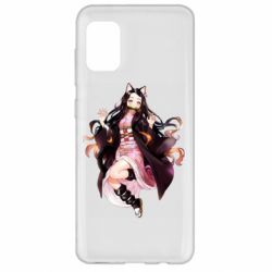 Чехол для Samsung A31 Nezuko cat