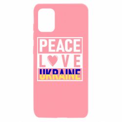 Чехол для Samsung A31 PEACE LOVE UKRAINE - PrintSalon