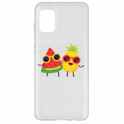 Чехол для Samsung A31 Pineapple with watermelon - PrintSalon