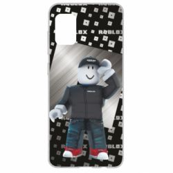 Чохол для Samsung A31 Roblox And Metal Logo - PrintSalon