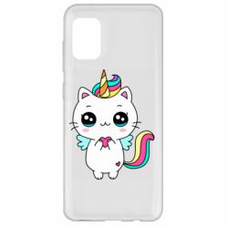 Чехол для Samsung A31 The cat is unicorn - PrintSalon