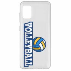 Чехол для Samsung A31 Volleyball text and ball - PrintSalon