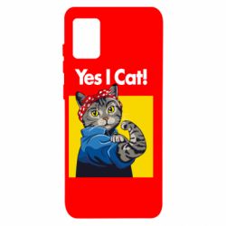 Чехол для Samsung A31 Yes I Cat - PrintSalon