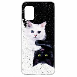 Чехол для Samsung A31 Yin and Yang cats - PrintSalon