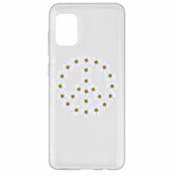 Чехол для Samsung A31 Знак мира из ромашек - PrintSalon
