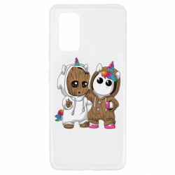 Чехол для Samsung A32 4G Baby Groot And Unicorn - PrintSalon