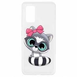 Чехол для Samsung A32 4G Cute raccoon - PrintSalon