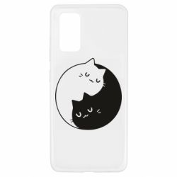 Чехол для Samsung A32 4G Cute yin yang cats - PrintSalon
