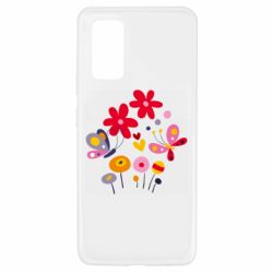 Чехол для Samsung A32 4G Flowers and Butterflies - PrintSalon