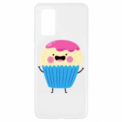 Чехол для Samsung A32 4G Funny cupcake with smile - PrintSalon