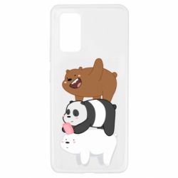 Чехол для Samsung A32 4G Гризли Панда и Белый - PrintSalon